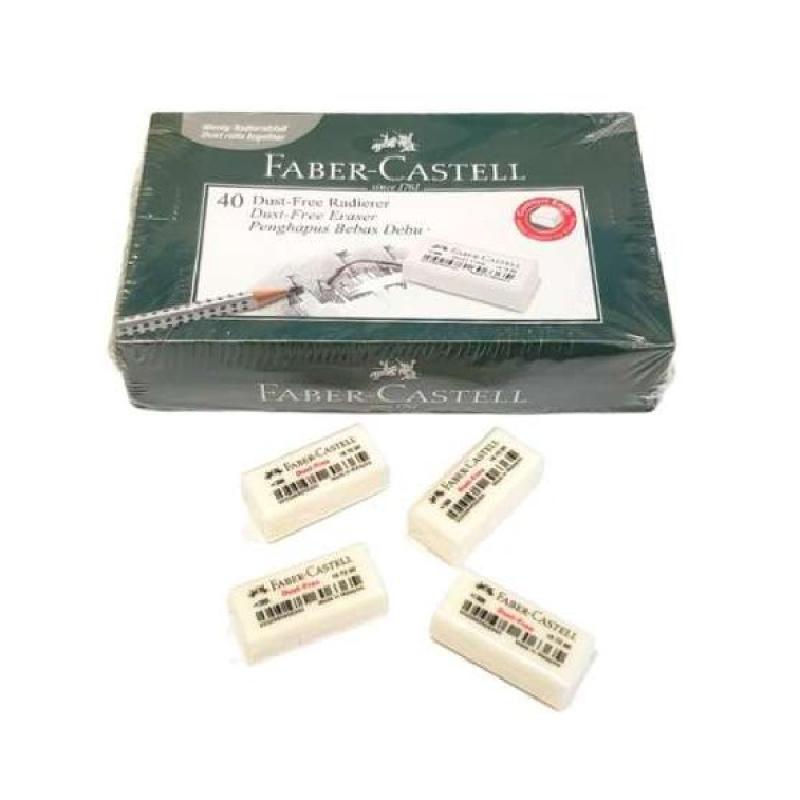 Jual Penghapus Pensil / Eraser Merk Faber Castell Dust Free Putih di ...