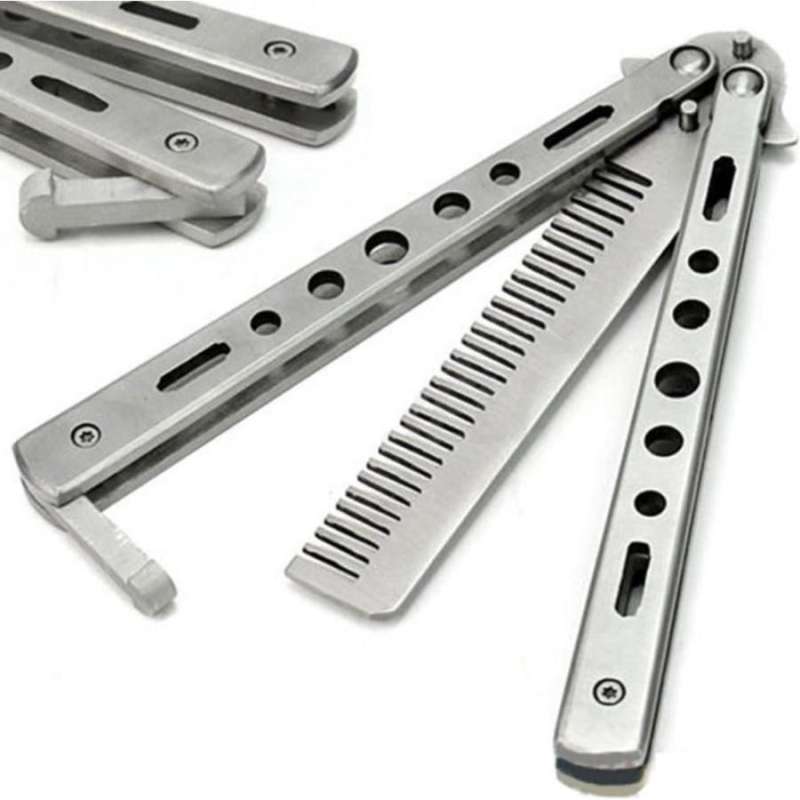 Jual Benchmade Sisir Besi Butterfly Balisong Training Knife CS GO di ...