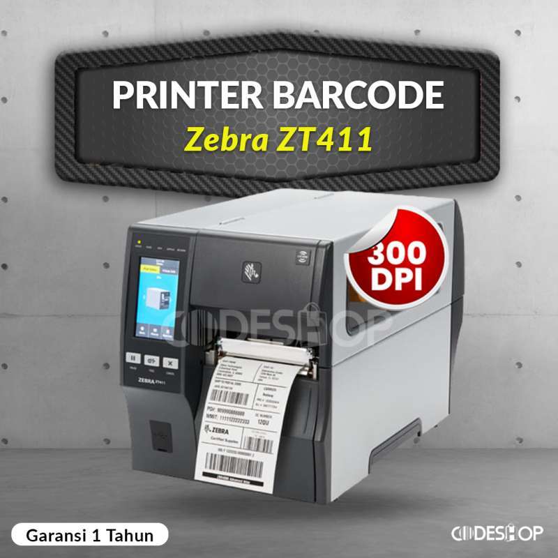 Jual PRINTER BARCODE ZEBRA ZT411 / ZT411 INDUSTRIAL USB 14 IPS 300 DPI