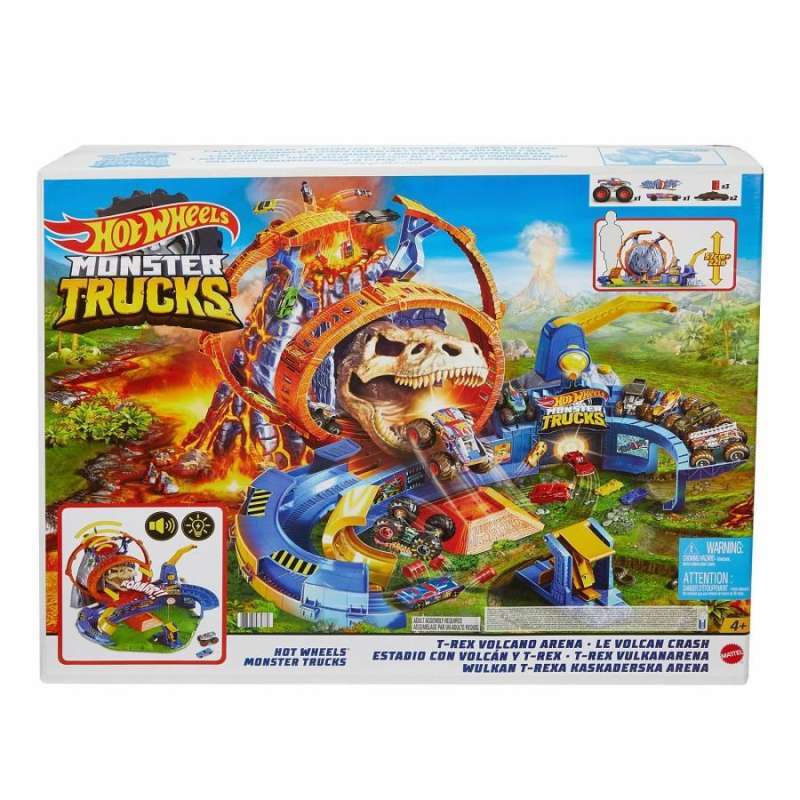 pista hot wheels t rex volcano arena