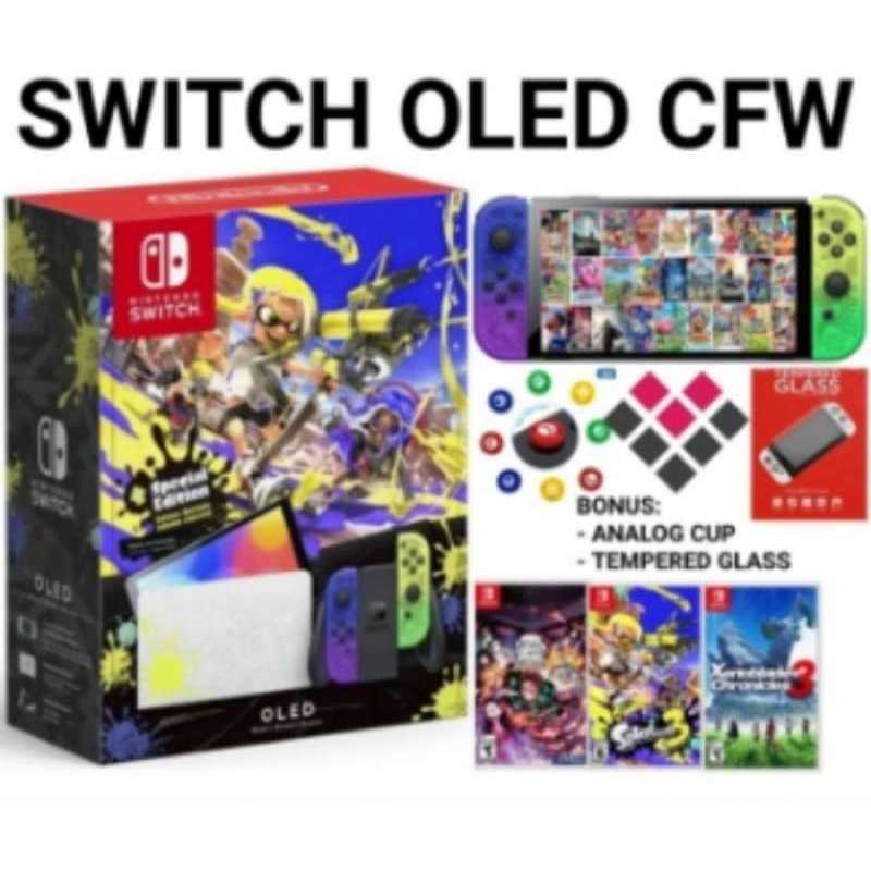 Jual Nintendo Switch OLED Splatoon 3 Edition CFW di Seller Silvanna ...
