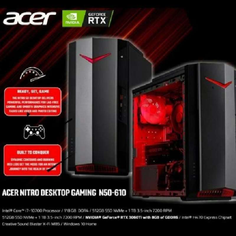 Alimentatore Desktop 500W 6 Pin Per Acer Nitro N50-610 N93 T650 – Ricambio PA-4501-1A/PA-4501-5A