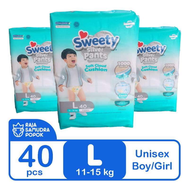 Jual Sweety Silver Pants Tipe Celana (Size L / 40 pcs) di Seller Raja