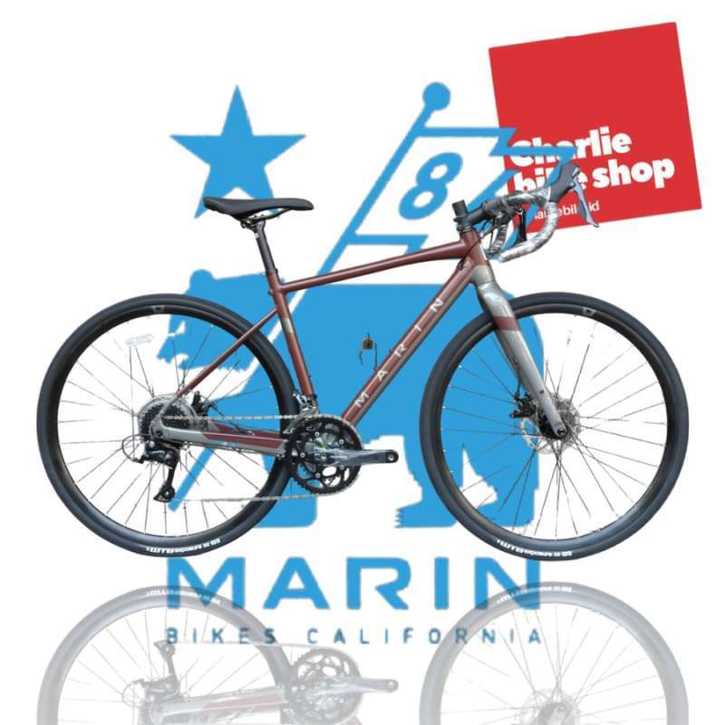 Jual Gravel Bike MARIN Gestalt 1 Red Alumunium Frame Carbon Frame di