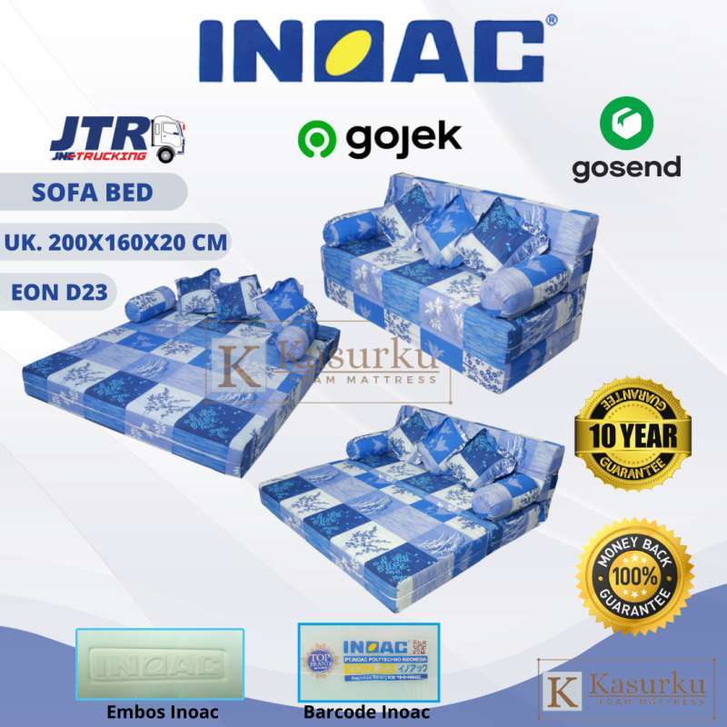 Jual Sofa Bed Inoac 3 in 1 Ukuran 200 x 160 x 20cm / 15 cm Original