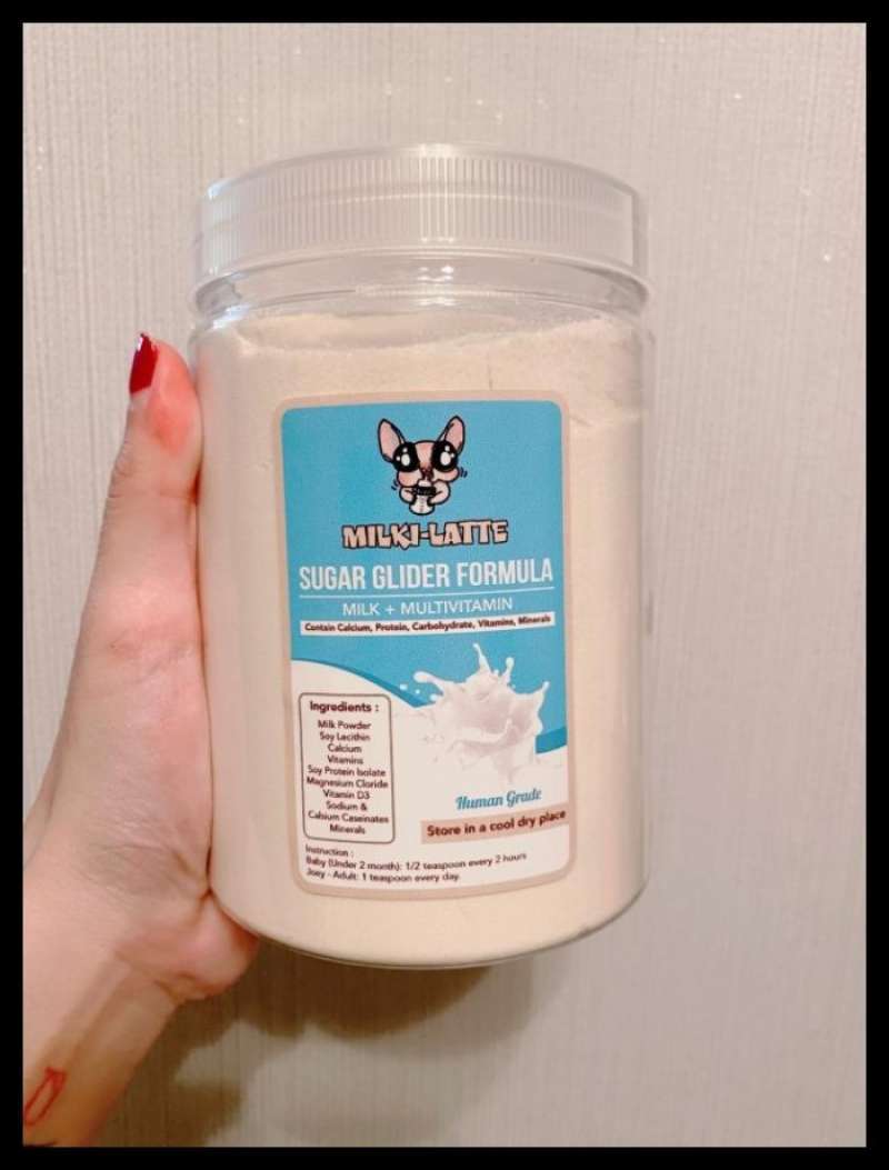 Jual susu MilkiLatte, Sugar Glider Formula, Susu + Multivitamin Sugar