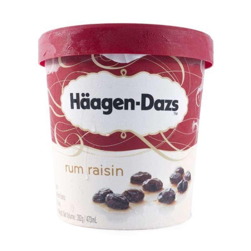 Jual HaagenDazs Rum Raisin Es Krim [473 mL] di Seller Lottemart Fresh