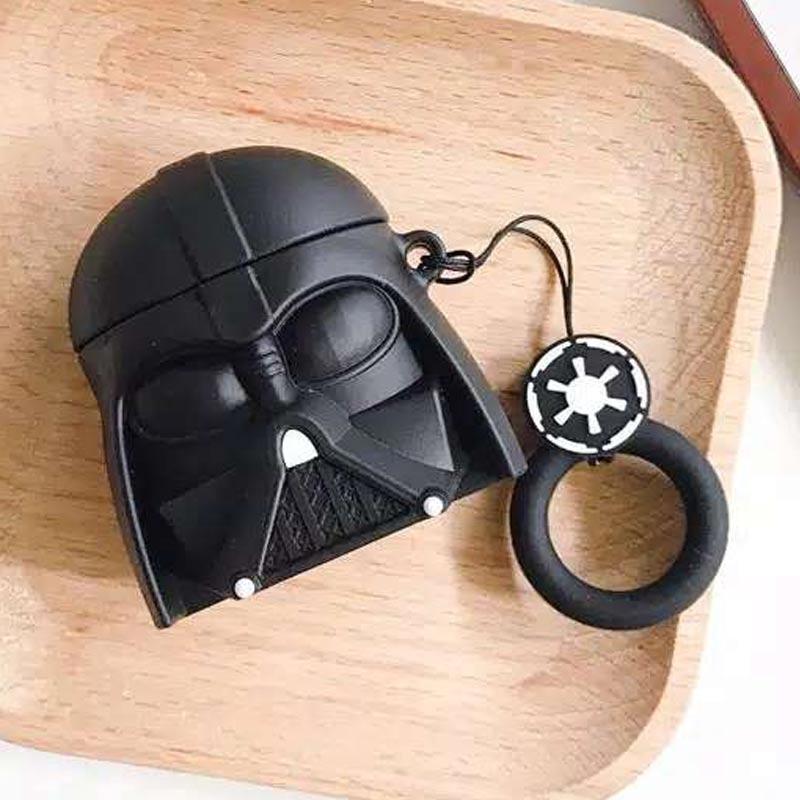 â Oem Star Wars Black White Premium Silicone 1/2 Airpods