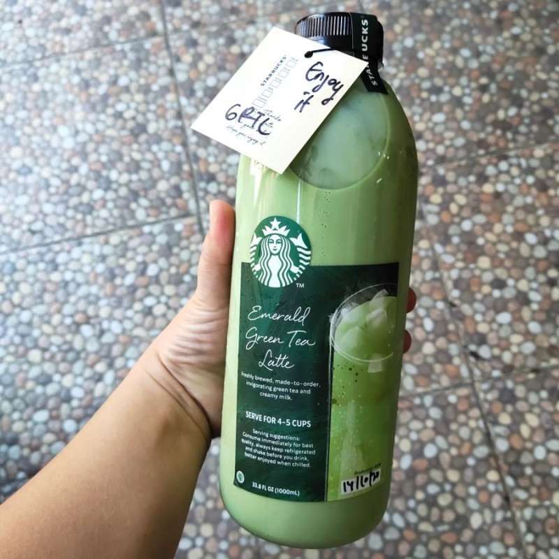 Jual STARBUCKS EMERALD GREEN TEA LATTE 1L di Seller Tokoben23 Madras