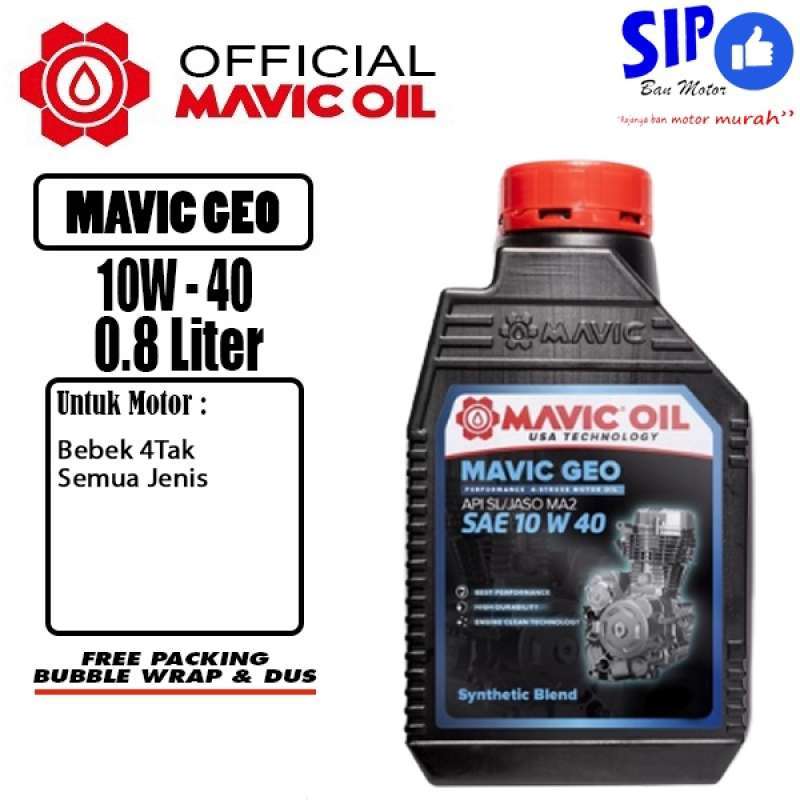 Jual Oli Motor Bebek Mavic Oil Geo JASO MA2 ORI SINTETIS di Seller SIP