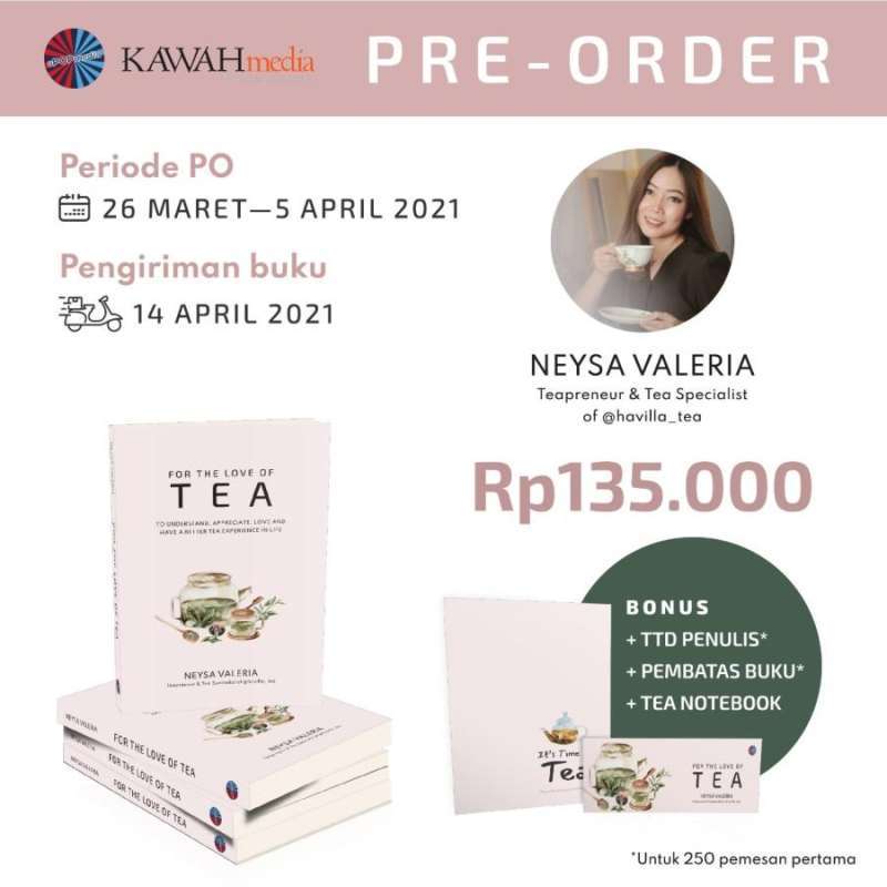 Jual Buku For The Love Of Tea + Bonus Neysa Valeria di Seller