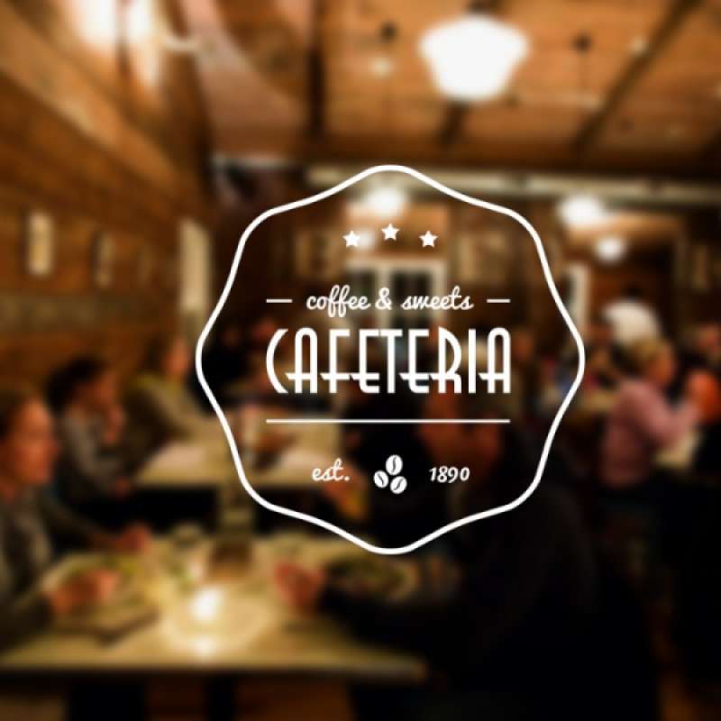 Jual Sticker Kaca Custom Vintage 2 Stiker Kaca Cafe Rumah Wall Dinding di Seller Varen Store