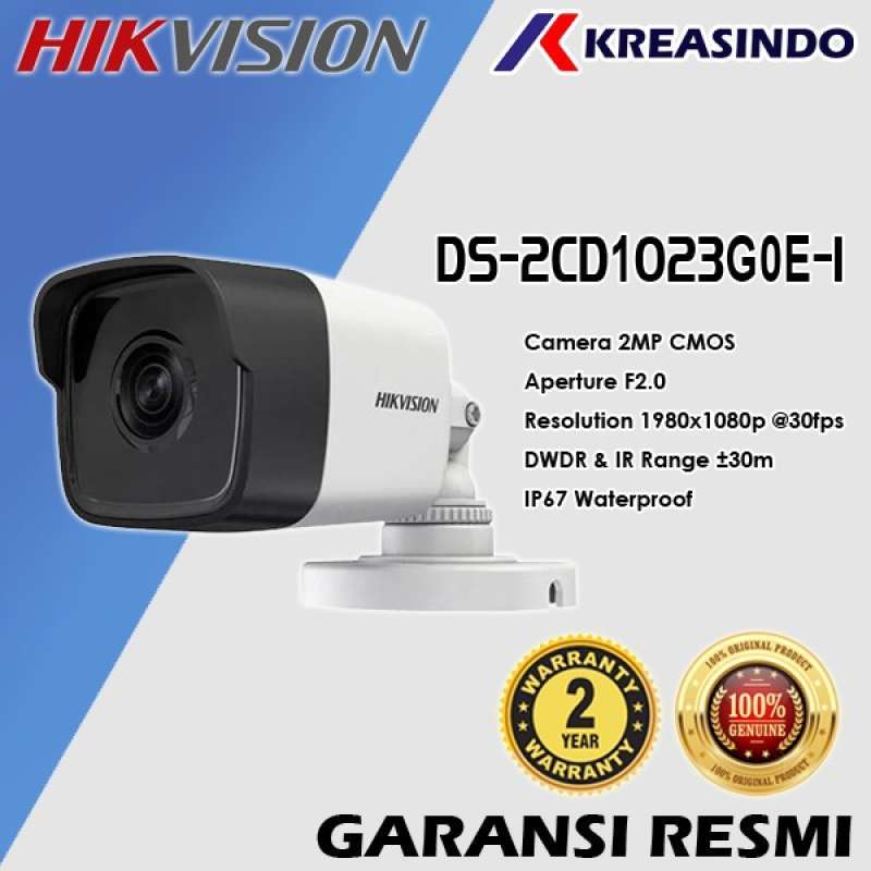 Jual HIKVISION DS2CD1023G0EI H.265+ IPCAM IP Camera 2mp CCTV Wifi