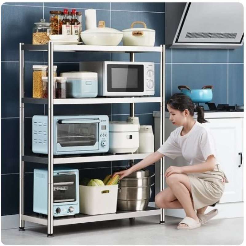 Jual RAK DAPUR RAK STAINLESS STEEL RAK PENYIMPANAN STAINLESS STEEL - 4