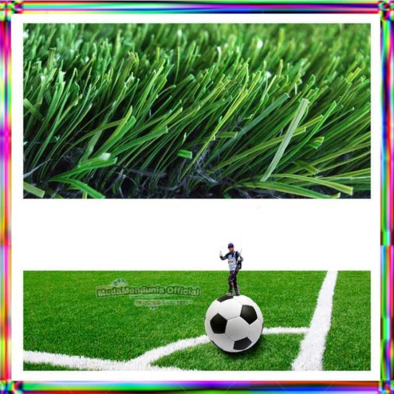 Jual Rumput Sintetis Tebal 5cm Buat Lapangan Mini Soccer Dan Taman Di