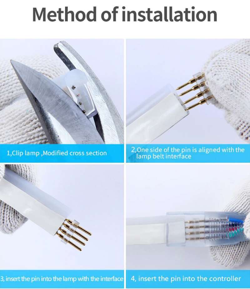 Jual Lampu LED Neon Flex RGB 220V Flexible Sign LED Strip Selang Full