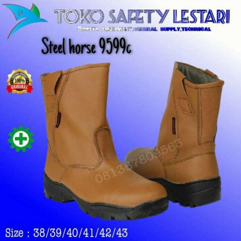 Promo SEPATU PROYEK / SEPATU SAFETY / SAFETY SHOES STEEL HORSE TYPE