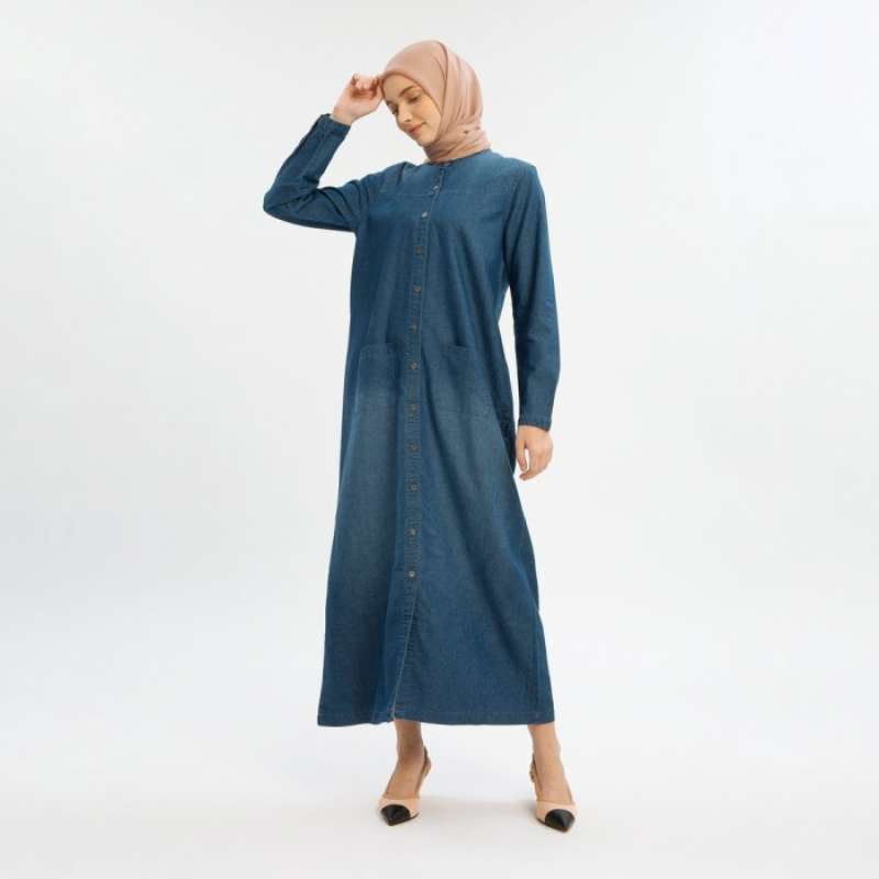 Promo Geela Official - Jenneth Denim Dress (G.11504) Diskon    16% di