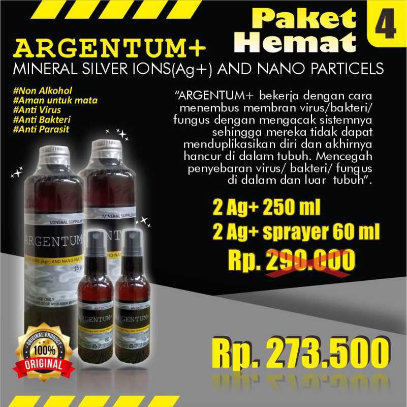 Jual Air Ion Perak 15 Ppm, Argentum+, Ionic Silver Water, Aip ...