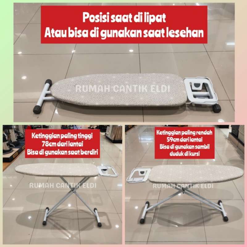 Jual Meja / Papan Setrika Lipat / Ironing board Berdiri dan Duduk di