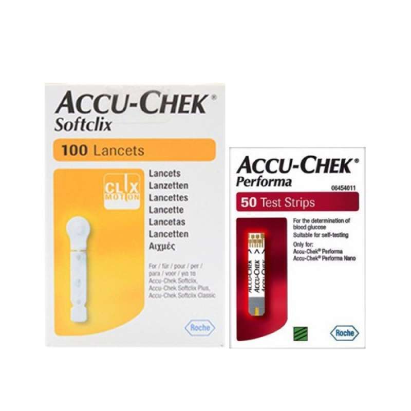 Jual Accu Chek Value Pack Performa Strip [50 pcs] + Lancet [100 pcs] Alat Tes Medis di Seller