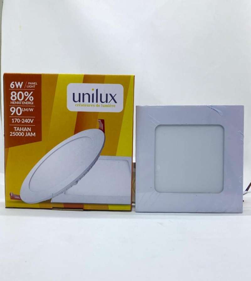 Jual DOWNLIGHT PANEL LED UNILUX 6 W INBOW KOTAK PUTIH CDL 220V 6500K di
