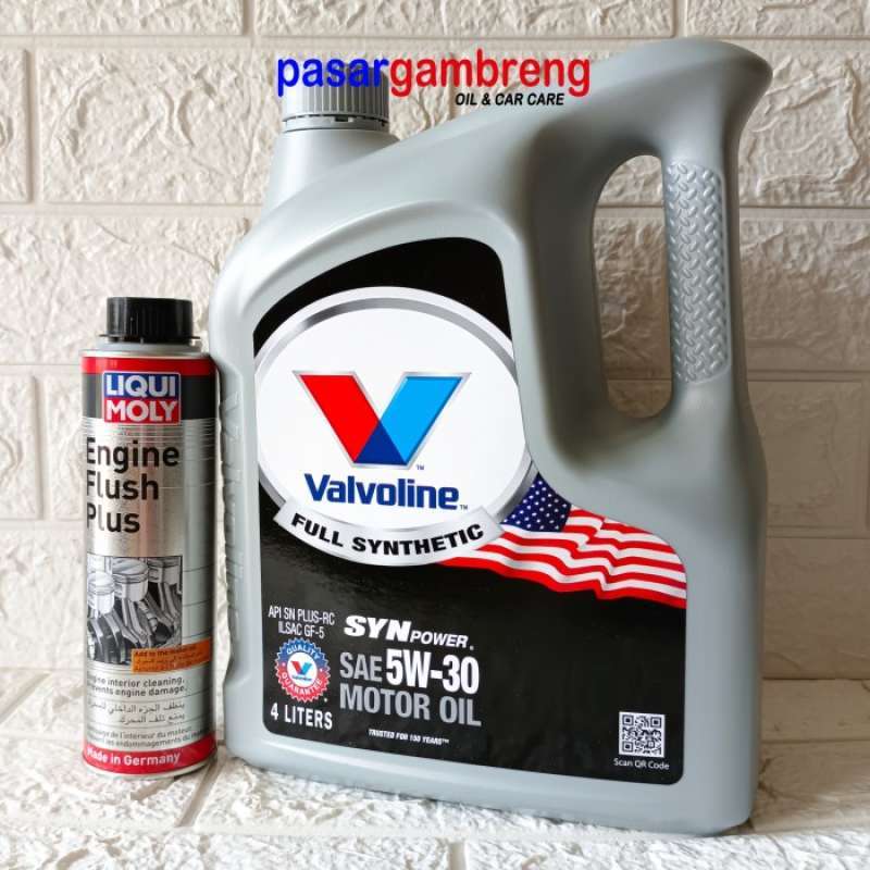 Jual Valvoline Syn Power 5W30 Paket Liqui Moly Engine Flush di Seller