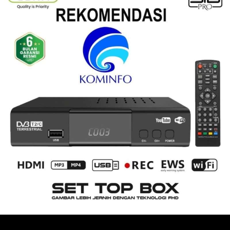 Jual RECEIVER DIGITAL /DEKODER RECEIVER DVBT2 PENANGKAP SINYAL TV