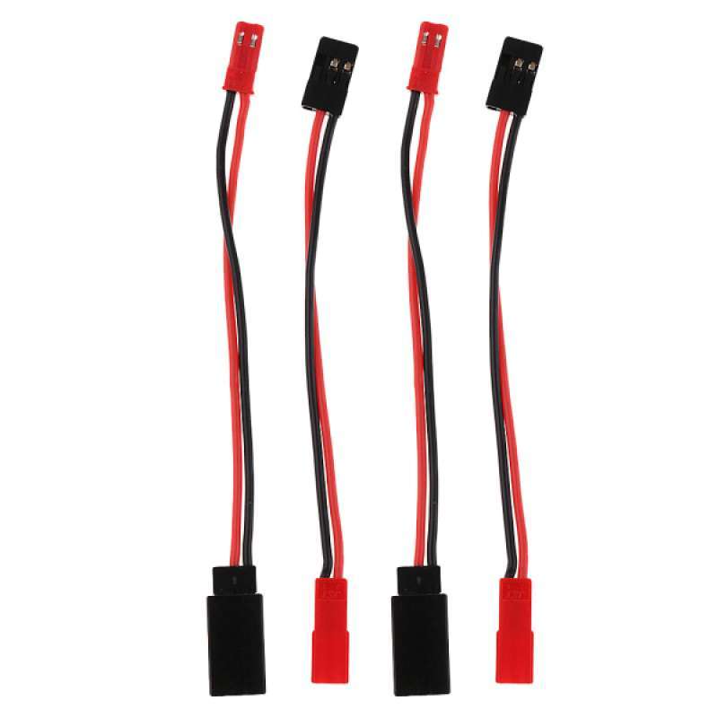 Jual 4x RC JST To JR Plug Female/Male Battery Servo Connector ...