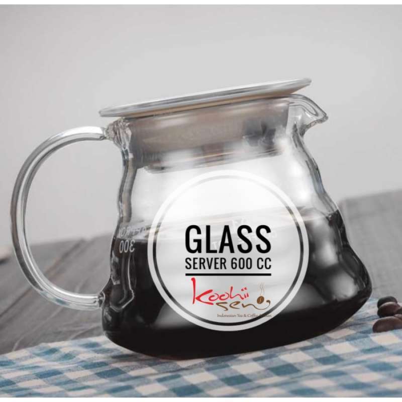 Jual Glass Server 600cc V60 Drip Pour Over coffee Barista Manual Brew di Seller Master Tool
