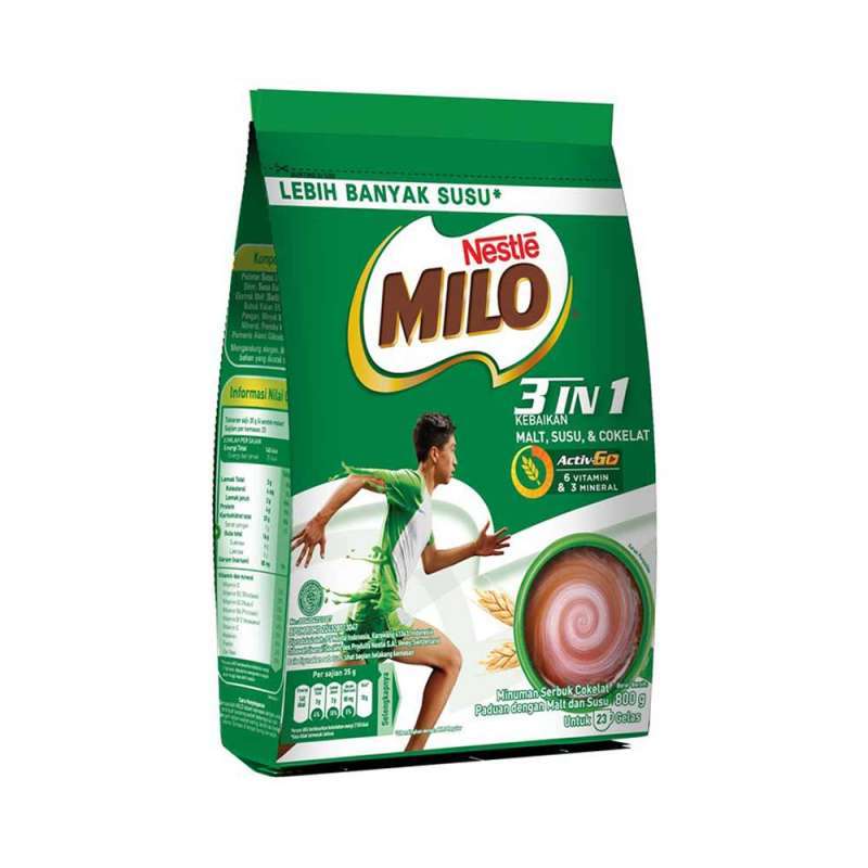 Jual Milo Healthy Drink 3 In 1 Actigen E 800 Gram di Seller dgoodsstore