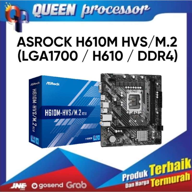Jual MOTHERBOARD ASROCK H610M HVS M.2 (LGA1700 / H610 / DDR4) di Seller ...