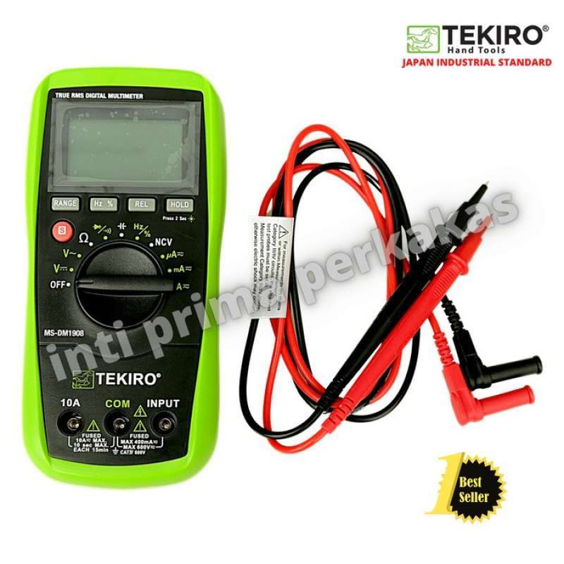 Promo True Rms Digital Multimeter Tekiro Ms dm1908 Diskon 2 Di promo-true-rms-digital-multimeter-tekiro-ms-dm1908-diskon-2-di
