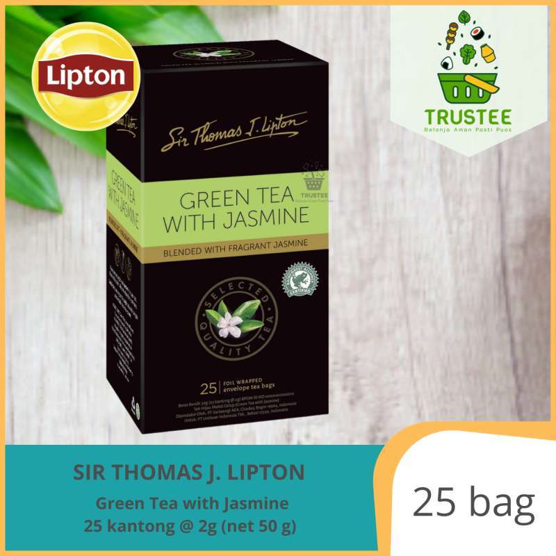 Jual Sir Thomas Lipton Green Tea with Jasmine STL PremiumTea (25 bags ...