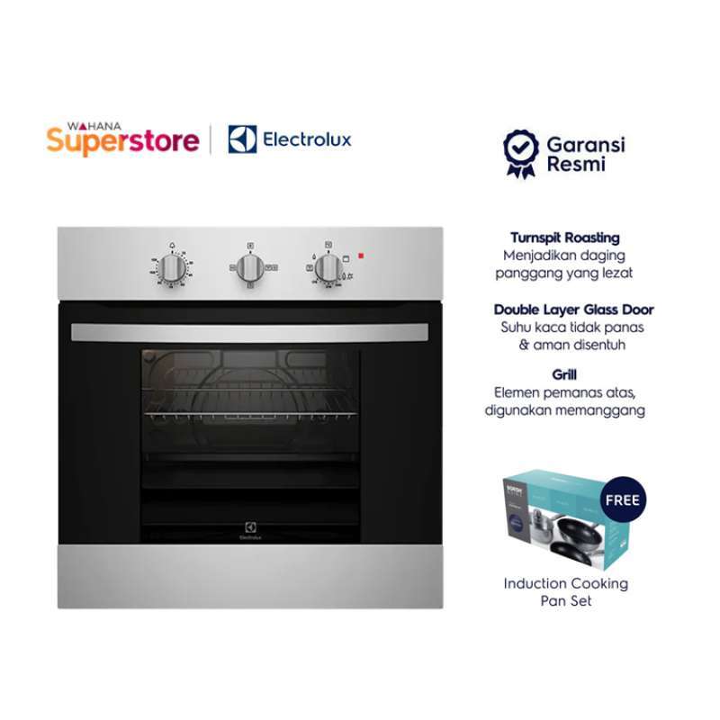Promo Electrolux Oven Tanam Gas UltimateTaste 300 68L EOG1102COX