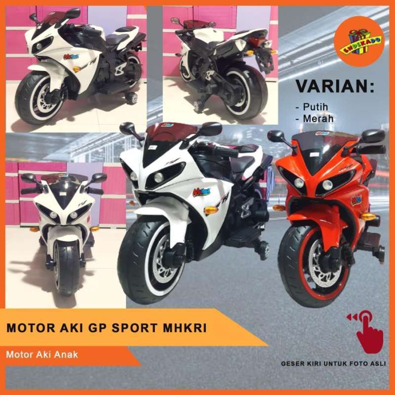Jual MAKASSAR! MOTOR AKI GP SPORT MHKRI - Mainan Motor Aki Anak di