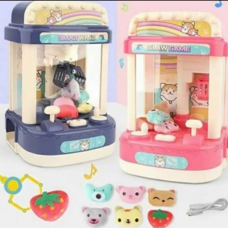 Claw Machine Key Mini Chain Functional Mechanical Claw Toy With Claw Clip Holder