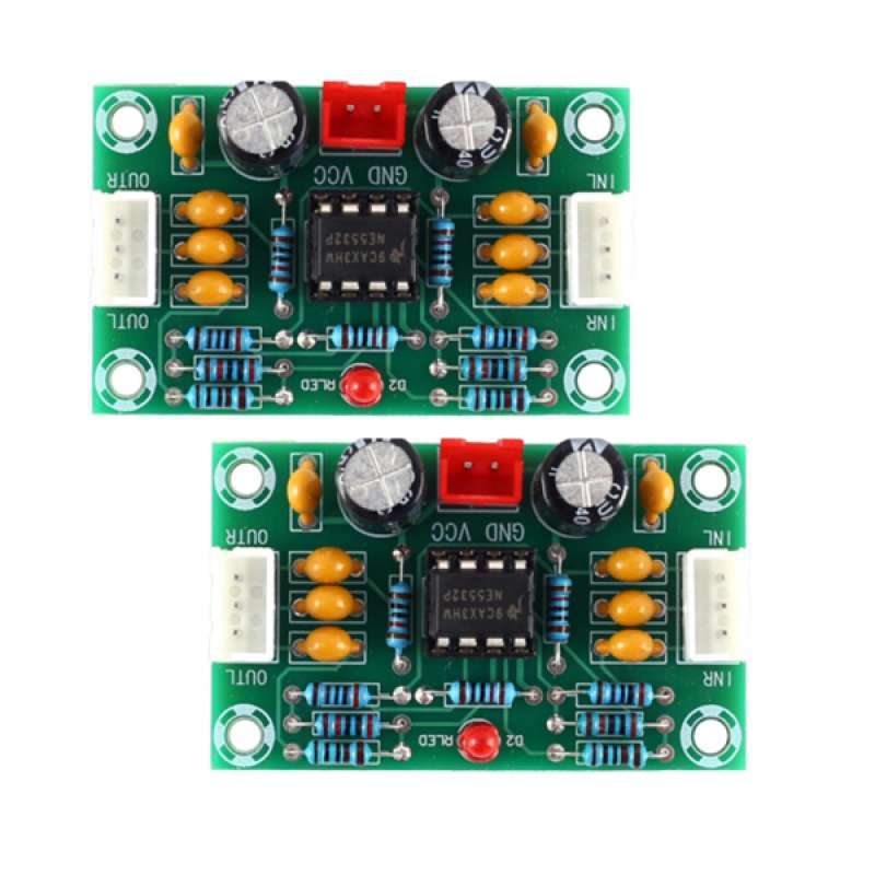 Promo 2 X Operational OPAmp Audio PreAmplifier Module NE5532 Preamp
