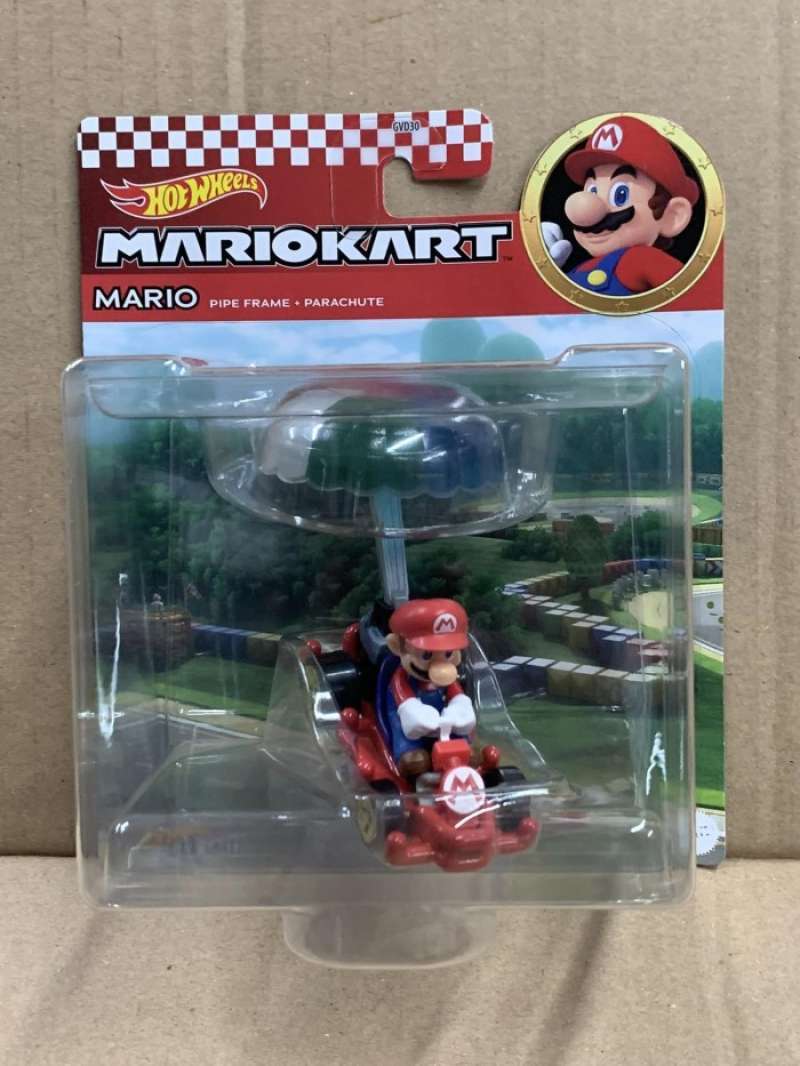 Jual Hotwheels Mario Kart Mario Pipe Frame + Parachute di Seller Tedy