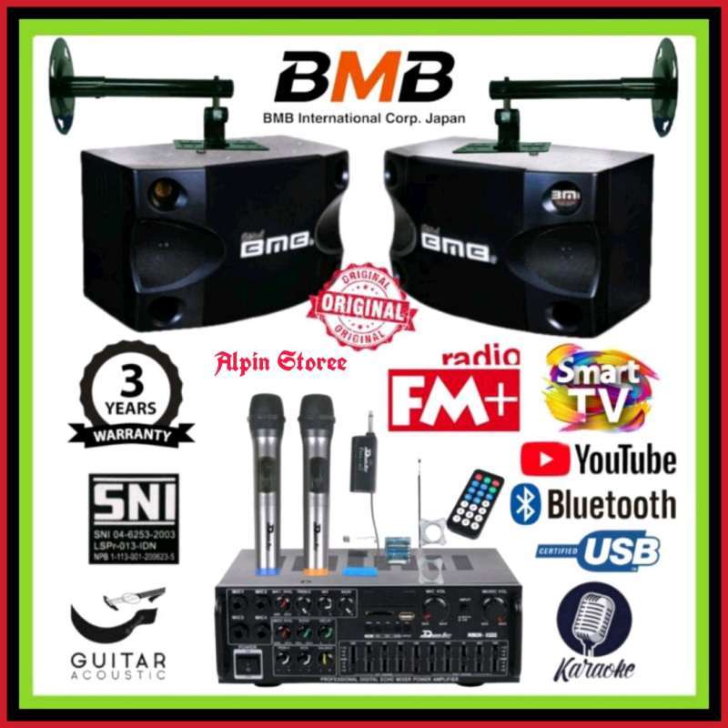 Promo Paket Karaoke Speaker BMB CS 252V System Bluetooth Upgrade Ampli