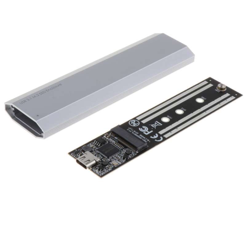 Boîtier Double Pour SSD M.2 NVMe - 2 Slots, USB-C 10 Gbps, Alliage Aluminium