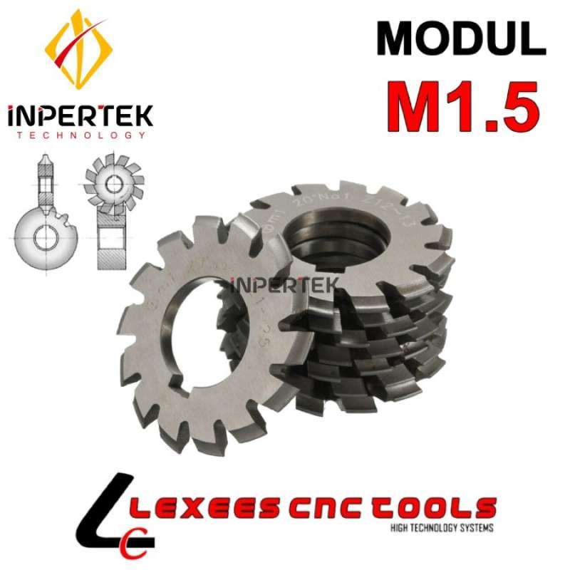 Promo Modul M1.5 Gear Module M 1.5 Roda Gigi Milling M1 Cutter Pisau