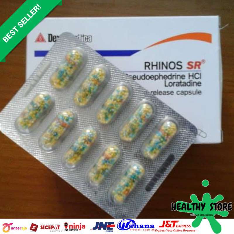 Promo Obat Sinus Flu Rhinos Sr Per Box Original Diskon 10% Di Seller ...