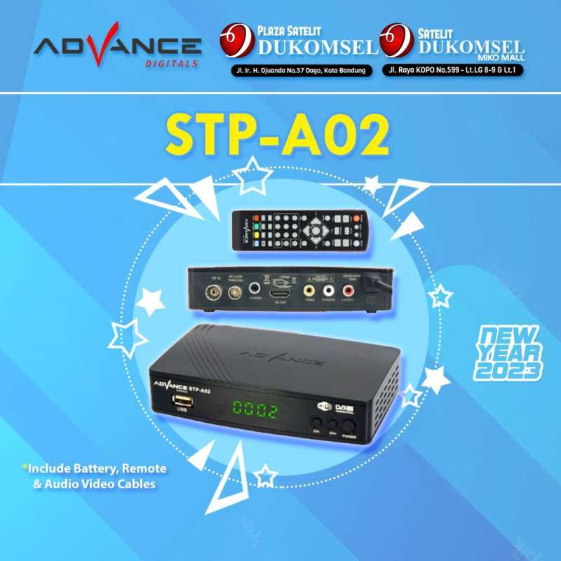 Promo Set Top Box Advance STPA02 DVBT2 STB Digital Receiver Antena TV