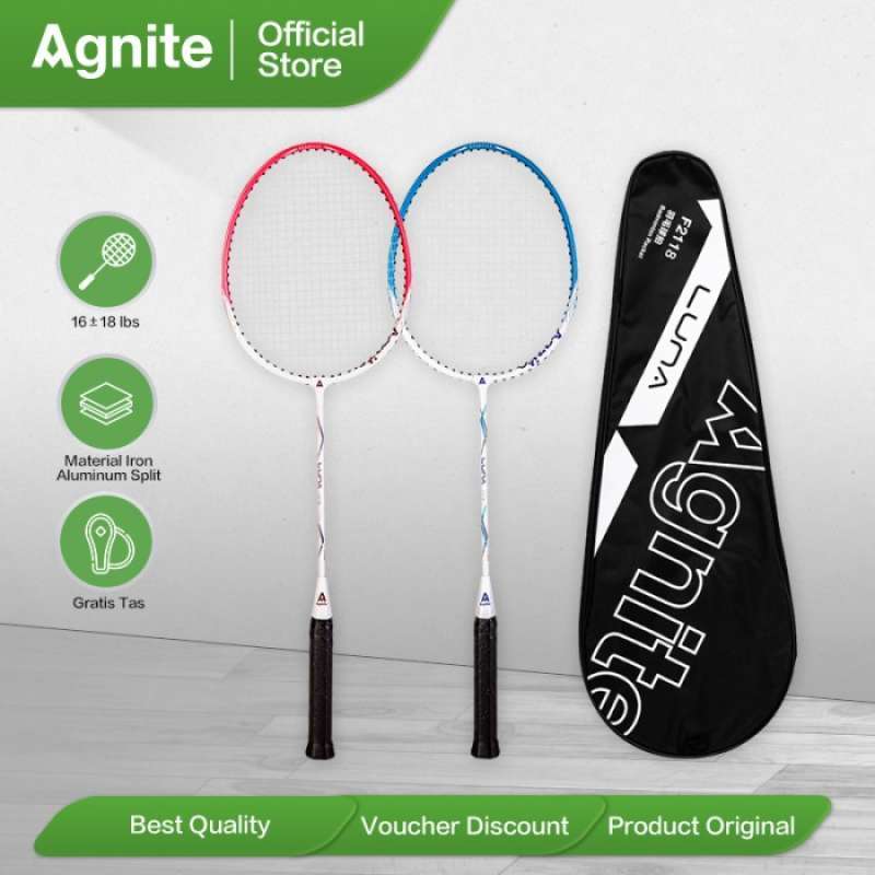 Promo Deli Agnite Badminton Racket / Raket Bulu Tangkis Isi 2 Raket ...