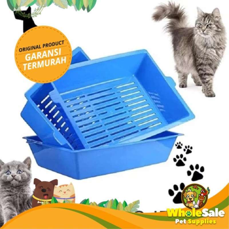 Promo 3 tray Self Sifting sift away / cat litter box/Bak pasir Kucing