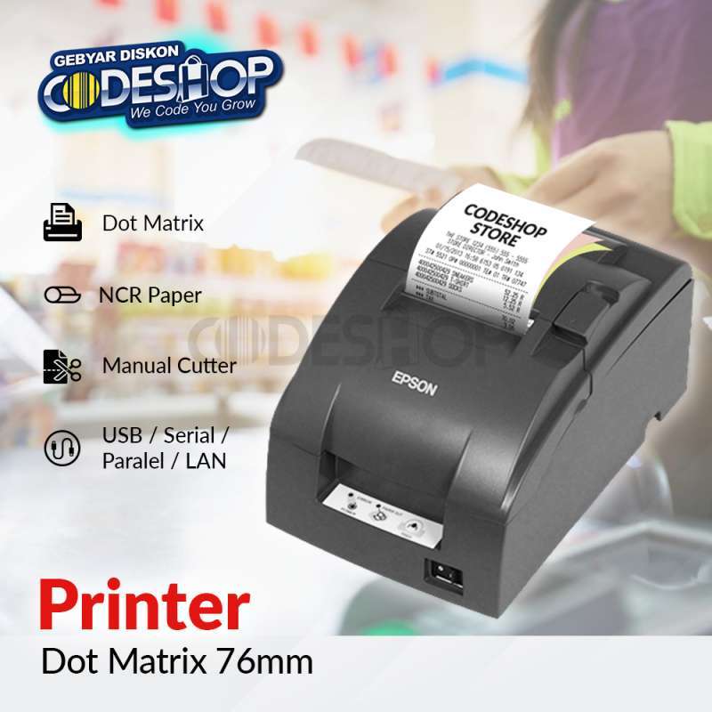 Jual Epson TMU220D Printer Kasir Dot Matrix Manual Cutter di Seller