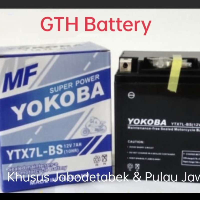 Promo Aki Motor Yokoba YTX7L-BS Diskon 23% di Seller TDR Autorace