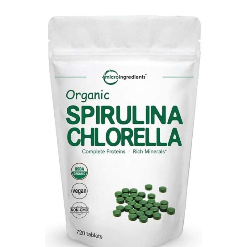Jual Organic Spirulina Chlorella. Probiotic, Chlorophyll, Fiber, Immune