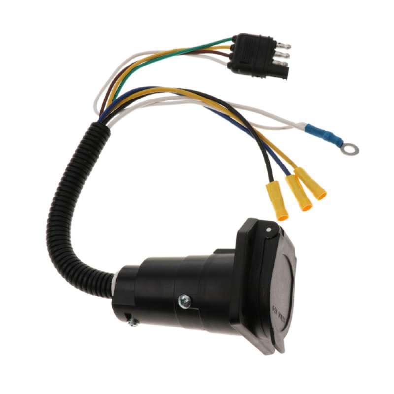 Jual 4 Way Flat To 7 Way Round Car Rv Truck Trailer Wiring Adapter Plug